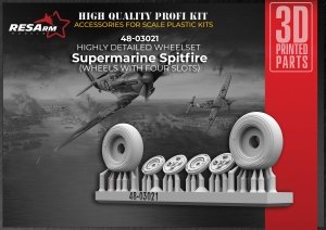 RESArm 48-03021 SPITFIRE VAR 2 - Wheels under load (3D resin printing) 1/48