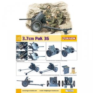 Dragon 75002 3.7cm PaK 36 1/6