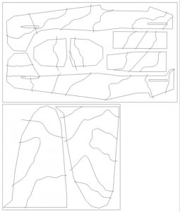 Omask 44004 Spitfire Mk.I camouflage surfaces camo F (for Eduard 11143) 1/48
