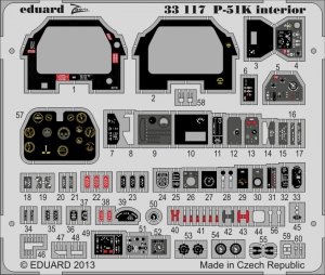 Eduard 33117 P-51K interior S. A. 1/32 Tamiya
