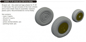Eduard 6481052 P-39 Wheels Late ARMA HOBBY 1/48