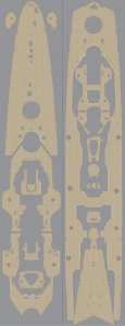 Pontos 35017WD1 DKM Printz Eugen Wooden Deck set (1:350)