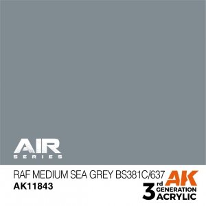 AK Interactive AK11843 RAF MEDIUM SEA GREY BS381C/637 – AIR 17ml