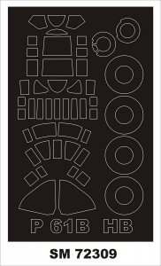 Montex SM72309 P-61B HOBBY BOSS 1/72