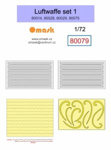 Omask 80080 Concentric circles 2-30 mm (yellow masking tape)