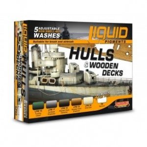 Lifecolor LP04 Liquid pigments Set Hulls and wooden decks 6x22ml