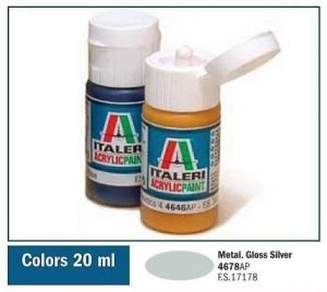 Italeri 4678AP GLOSS SILVER 20ml 