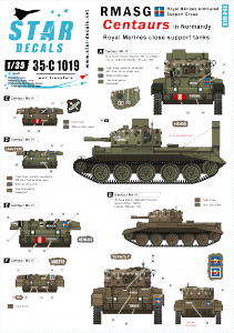 Star Decals 35-C1019 RMASG Centaurs 1/35