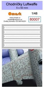 Omask 80007 Walkways Luftwaffe 5 x 50 mm (Oramask 810 foil) 1/48