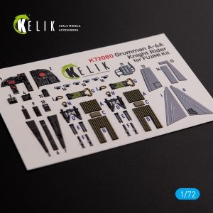 KELIK K72080 Grumman A-6A Knight Rider interior 3D decals for Fujimi kit 1/72