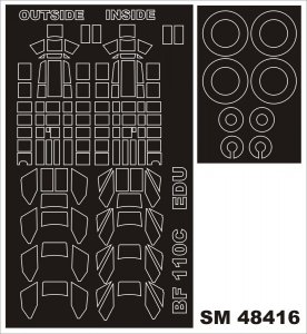 Montex SM48416 Bf 110C EDUARD