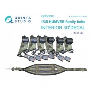 Quinta Studio QR35003 HUMVEE family belts, 3D-Printed & coloured on decal paper (all kits) 1/35