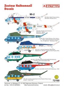 Techmod 72160 Kalkomania Mi-2 (1:72)
