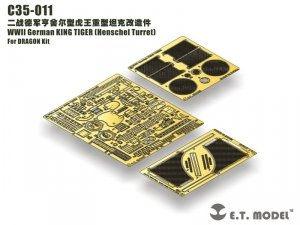 E.T. Model C35-011 WWII German KING TIGER (Henschel Turret) For DRAGON Kit 1/35