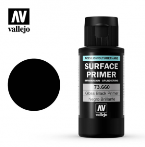 Vallejo 73660 Gloss Black Surface Primer 60ml