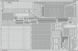 Eduard 53251 USS CV-10 Yorktown hull 1/350 TRUMPETER