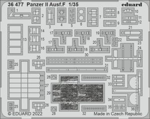 Eduard 36477 Panzer II Ausf. F ACADEMY 1/35