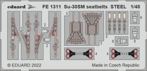 Eduard FE1311 Su-30SM seatbelts STEEL GREAT WALL HOBBY 1/48