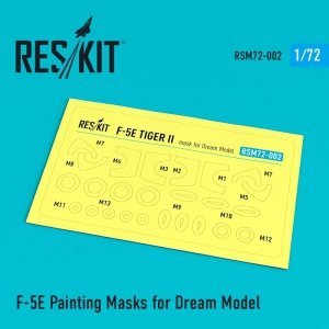 RESKIT RSM72-0002 F-5E Tiger II Painting Masks for DreamModel kit 1/72
