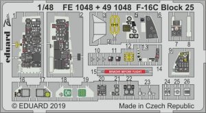Eduard 491048 F-16C Block 25 1/48 TAMIYA