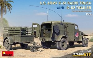 MiniArt 35418 US ARMY K-51 RADIO TRUCK WITH K-52 TRAILER. INTERIOR KIT 1/35