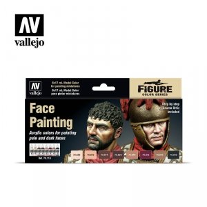 Vallejo 70119 Face Painting Set 8x17ml