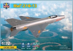 Modelsvit 72042 MiG-21 F-13 Supersonic jet fighter 1/72