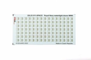 Eduard 3DL53011 Royal Navy watertight doors WWII SPACE 1/350