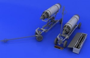 Eduard 648046 Rocket launcher B-8M1 and loading cart 1/48