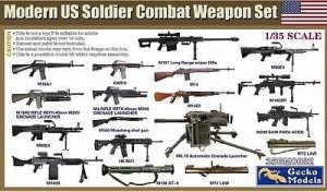 Gecko Models 35GM0082 Modern US Soldier Combat Weapon Set 1/35