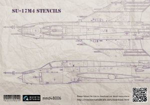 Quinta Studio MMD48006 Decal Su-17M4 stencil 1/48