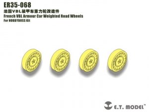 E.T. Model ER35-068 French VBL Armour Car Weighted Road Wheels For HOBBYBOSS 83876 1/35