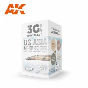 AK Interactive AK11751 US ASIA MINOR SCHEME (IIAF / IRIAF AIRCRAFT COLORS) 4x17 ml