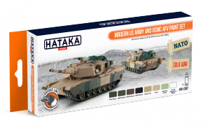 Hataka HTK-CS67 ORANGE LINE – Modern US Army and USMC AFV paint set 8x17ml