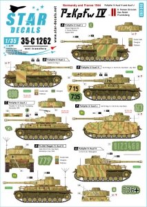 Star Decals 35-C1262 PzKpfw IV in Normandy and France # 2 1/35