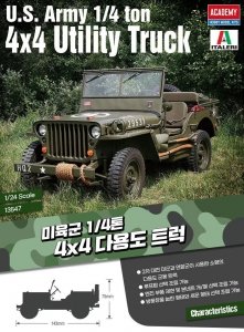Academy 13547 US Army 1/4 Ton 4x4 Utility Truck 1/24