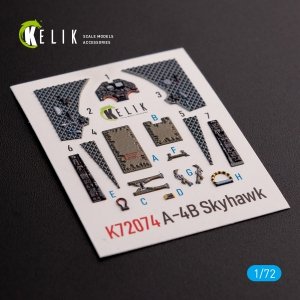 KELIK K72074 A-4B Skyhawk interior 3D decals for Hobby 2000/Fujimi kit 1/72