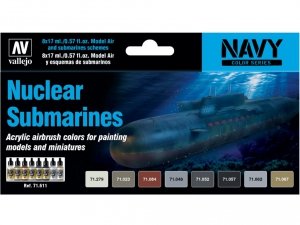Vallejo 71611 Nuclear Submarine Colors 8 x 17ml