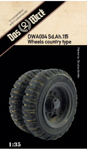 Das Werk DWA004 Weighted tires for Sd.Anh. 115 (country pattern) 1/35