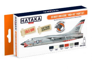 Hataka HTK-CS18 ORANGE LINE – US Navy and USMC high-viz Paint Set 6x17ml