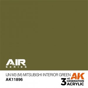 AK Interactive AK11896 IJN M3 (M) MITSUBISHI INTERIOR GREEN – AIR 17ml
