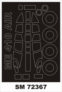 Montex SM72367 Me 410U-2/U-4 for AIRFIX 1/72
