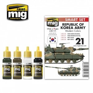 Ammo of Mig 7173 REPUBLIC OF KOREA ARMY MODERN COLORS SET