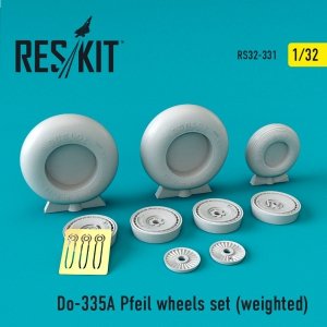 RESKIT RS32-0331 DO-335А PFEIL WHEELS SET (WEIGHTED) 1/32