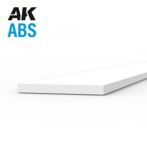 AK Interactive AK6712 STRIPS 0.50 X 5.00 X 350MM – ABS STRIP – 10 UNITS PER BAG