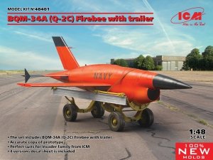 ICM 48401 BQM-34A (Q-2C) Firebee with trailer 1/48