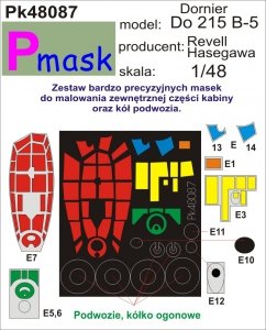 P-Mask PK48087 DORNIER DO215B-5 (REVELL/HASEGAWA) (1:48)