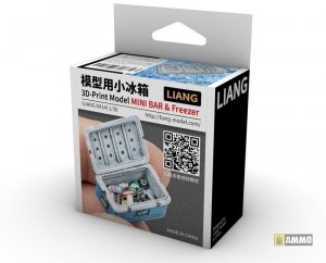 Liang 0414 3D-Print Model Mini Bar & Freezer 1/35
