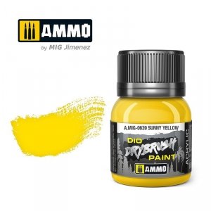 Ammo of Mig 0639 DRYBRUSH Sunny Yellow 40ml