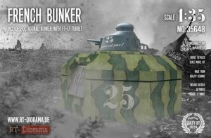 RT-Diorama 35648 French Bunker with FT17 turret 1/35